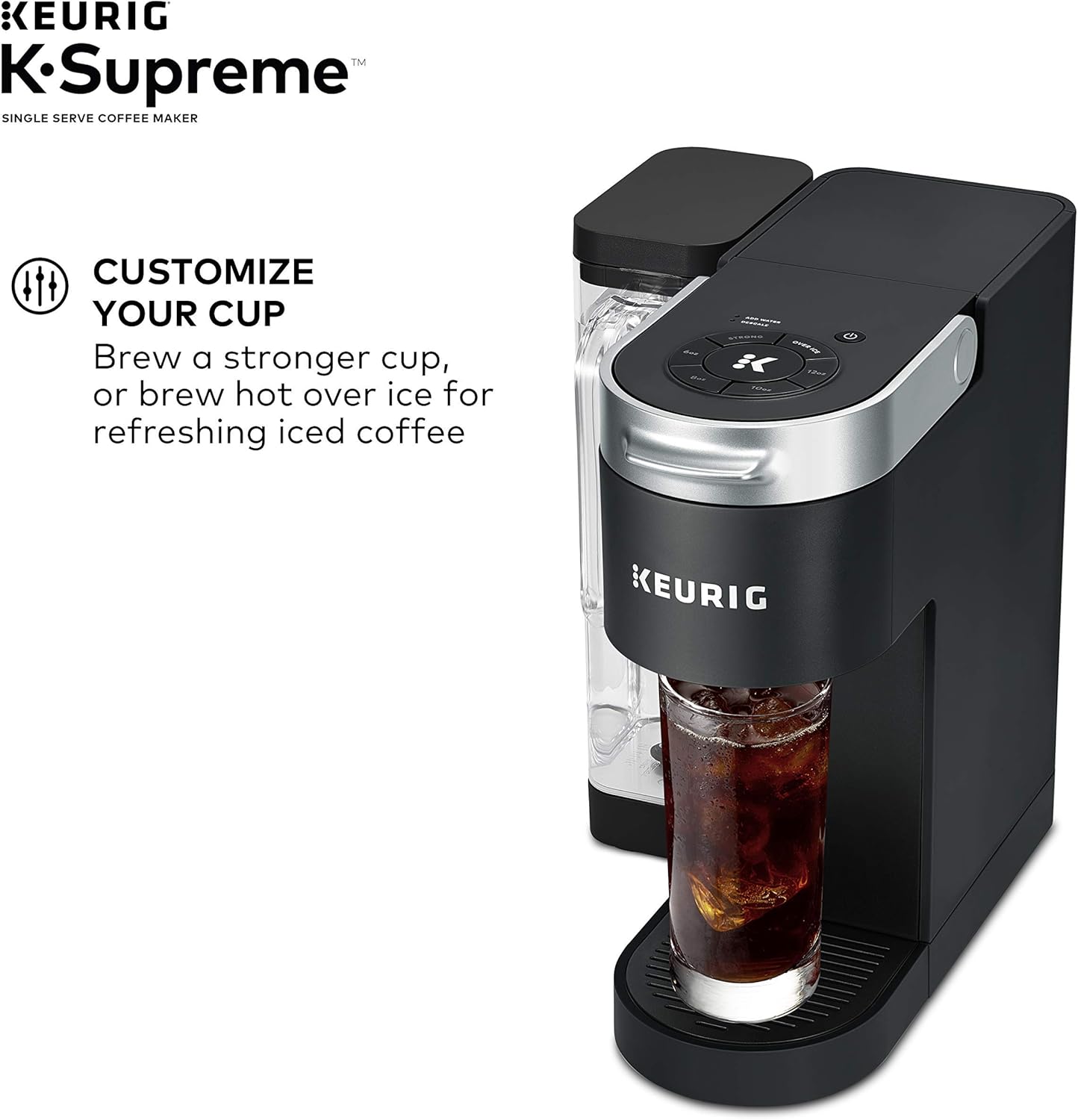 Keurig K-Supreme Single Serve K-Cup Pod Coffee Maker (Black)