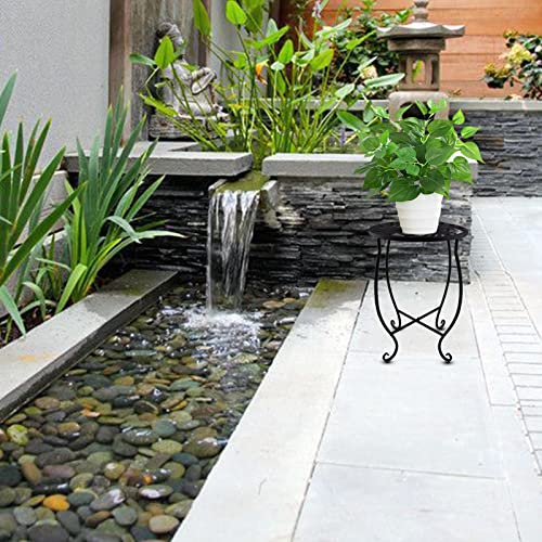 TLBTEK 2 pcs Indoor Planter Stand,Metal Plant Stands Outdoor ,Modern Flower Pot Stand Holder Rack Display for Home,Kitchen,Patio,Garden, Corner, Balcony and Bedroom