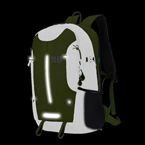 Reflective Motorcycle Backpack. Lightweight 35L sport Backpack for motorcycle, bike or scooter riders, a perfect commuter essential (black backpack)