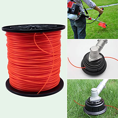 KAKO 065 Trimmer Line Round Weed Eater Line .065 Weed Wacker String .065-Inch-by-3000-ft-5lb Commercial Grade Round String Trimmer Line, Weed Eater String .065 Fits Most String Trimmer(Orange)