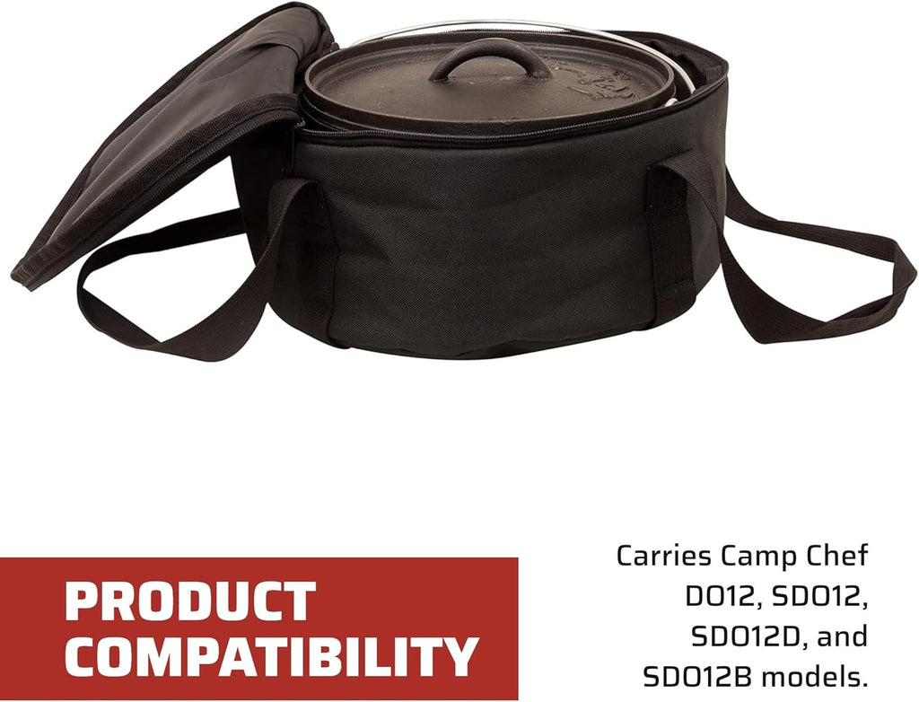Camp Chef Dutch Oven Carry Bag - Carry Bag for Dutch Oven Accessories & Camping Gear - 12"
