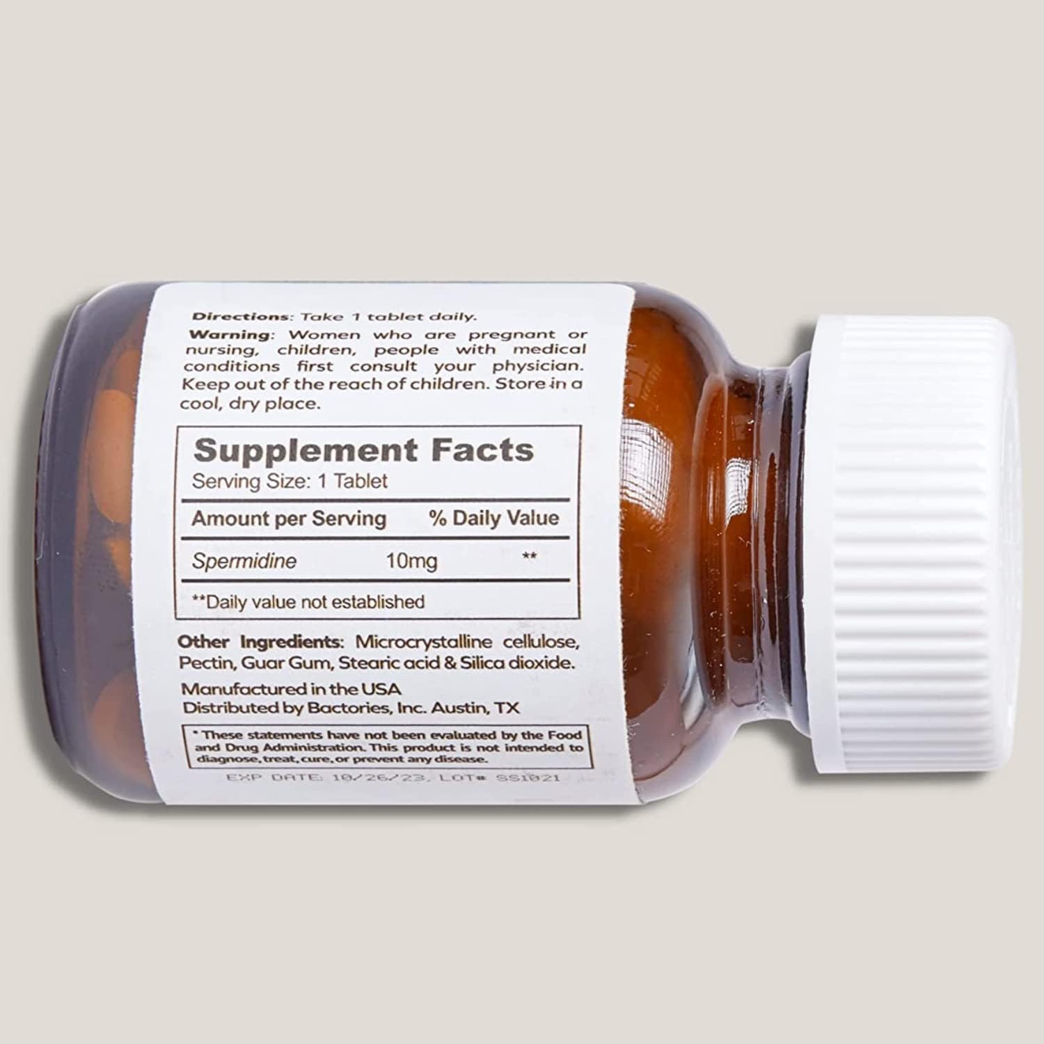 Moby Spermidine Supplement - Over 100x More Potent Than Wheat Germ Extract - 10mg Per Capsule - 99% Pure Spermidine - Clinically Tested - 3rd Party Tested - Made in The USA - 30 Day Supply