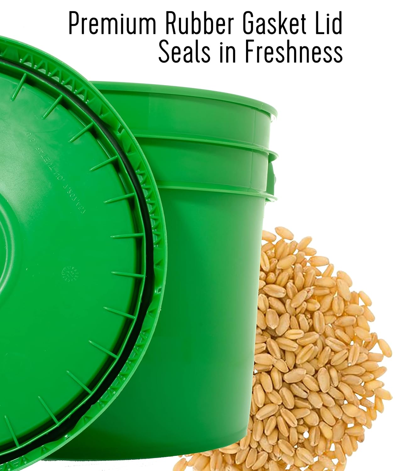 Hard Red Spring Wheat Berries | 25 LBS | Emergency Food Storage Bucket | Non-GMO | Grown on Our Family Farm | Bulk