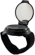 Wearable Bike Wrist – Adjustable 360° Bicycle Rear View Mirror – Safe Bike Accessories for Cyclists, Mountain, Road Bike Riding – Durable Black Plastic Bike Mirror Wristband