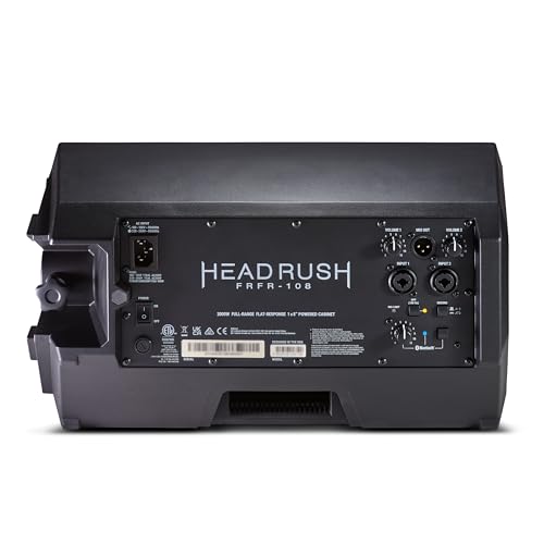 HeadRush FRFR112 MKII - 2500W Electric and Bass Guitar Amp, 12" Full-Range Flat-Response Bluetooth Speaker for Multi-FX and Amp Modeling Processors