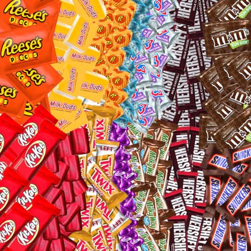 Bulk Chocolate Assortment Variety Pack - Chocolate Candy Variety Pack - 8 lb Bag of Mixed Bulk Chocolate, Milk Chocolate, Dark Chocolate, and more! Bulk Candy Mix for Candy Bags - Candy - Chocolate (8 LBS)