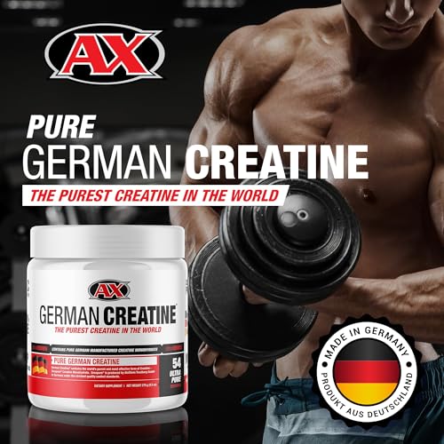 Pure Creapure Micronized Creatine Monohydrate Powder, Promotes Muscle Growth, Increase Muscle Mass, Enhance Strength, 99.99% Purity, 3rd Party Tested, 270g (54 Servings)