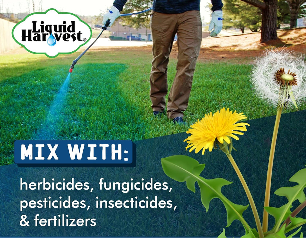Liquid Harvest Lazer Blue - 32 Ounces - Concentrated Spray Pattern Indicator - Perfect Weed/ Fertilizer Marking Dye, Turf Mark and Blue Herbicide Marker