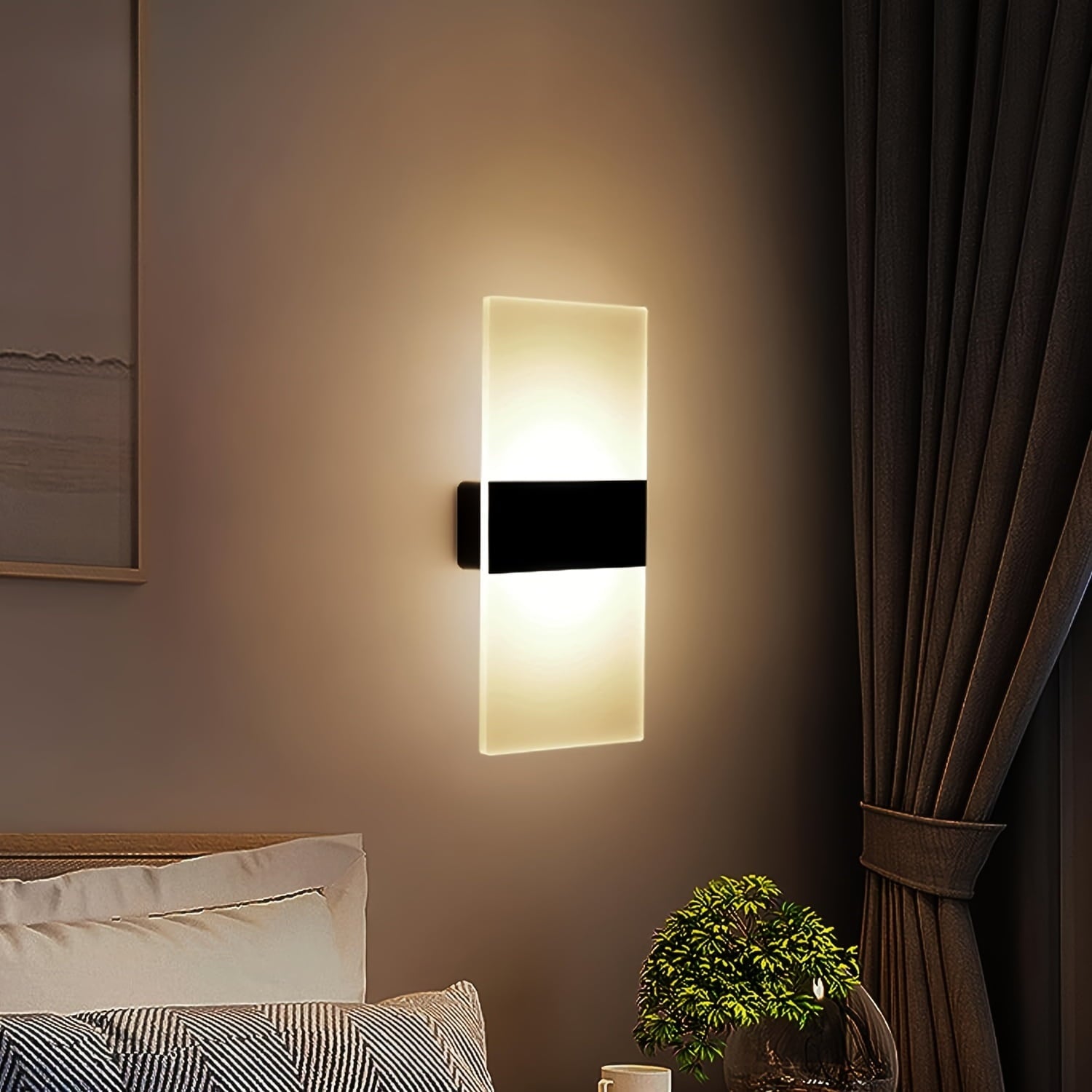 Battery Operated Wall Sconce, Wall Lights For Bedroom Living Room Hallway Decor, Rechargeable Motion Sensor Light Indoor, Magnetic Closet Lights, Wireless Under Counter Lights For Kitchen