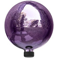 Alpine Corporation 10" Diameter Indoor/Outdoor Glass Gazing Globe Festive Yard Décor, Blue