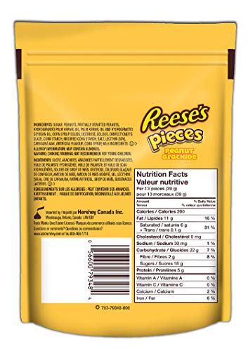 REESE PIECES Chocolate Candy filled with Peanuts, 200 Gram