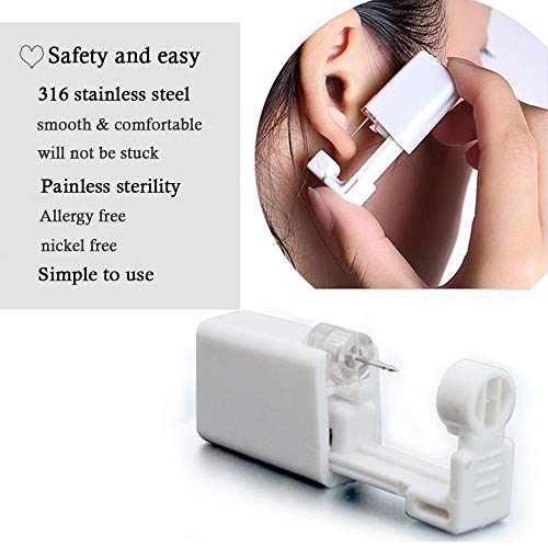 Self Ear Piercing Gun Self Ear Piercing Kit Safety Ear Piercing Gun Kit Tool with Earring Studs
