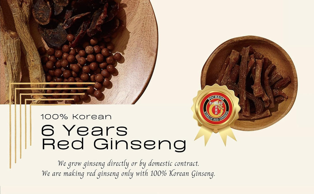 Pocheon 240g(8.5oz), 100% Pure Korean 6Years Root Panax Red Ginseng Extract Gold, TOP Ginsenoside, Saponin, Ginseng Herbal Supplement, Natural Immune Support
