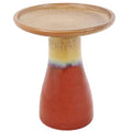 Sunnydaze 21-Inch H Ceramic Bird Bath for Outside - Hand-Painted Outdoor Bird Bath Bowl, UV/Frost-Resistant Finish - Galaxy Blue