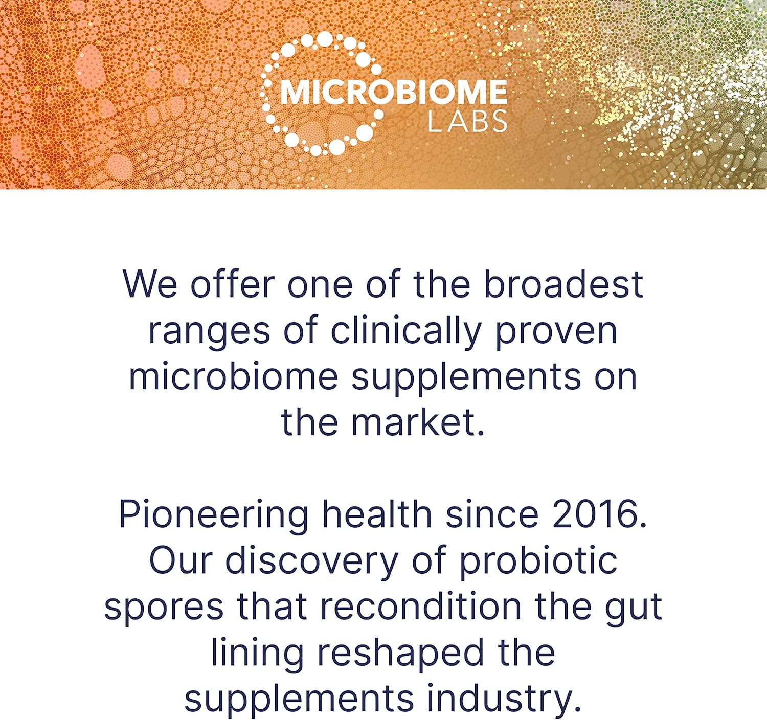 Microbiome Labs MegaSporeBiotic (60 Capsules) + MegaPre (180 Capsules) Probiotic Prebiotic Bundle - Spore-Based Probiotic with Prebiotic Fiber Supplement