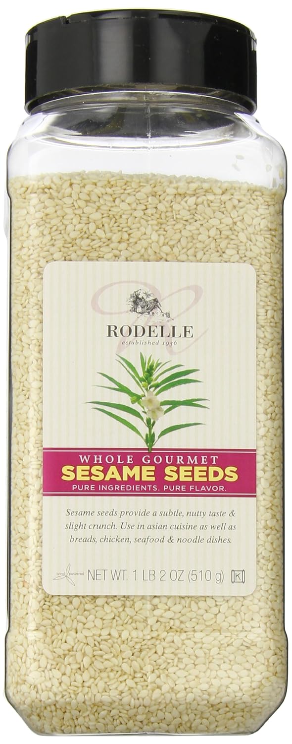 Rodelle Whole Gourmet Sesame Seeds, 18 Ounce