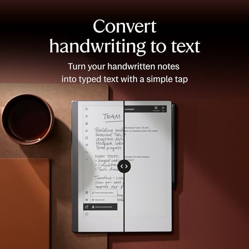 reMarkable 2 Bundle 2 Tablet (10.3” Digital Paper Display) – Includes Marker Plus, Marker Tips, USB-A to USB-C Cable, 1-Year Free Connect Trial