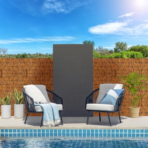 Bamboo Reed Fencing, Light Russet Bamboo Fence Rolls 6 Feet High, Decorative Bamboo Privacy Fence Bamboo Curtains for Patio Outdoor Balcony Garden Backyard, 6 x 16 FT