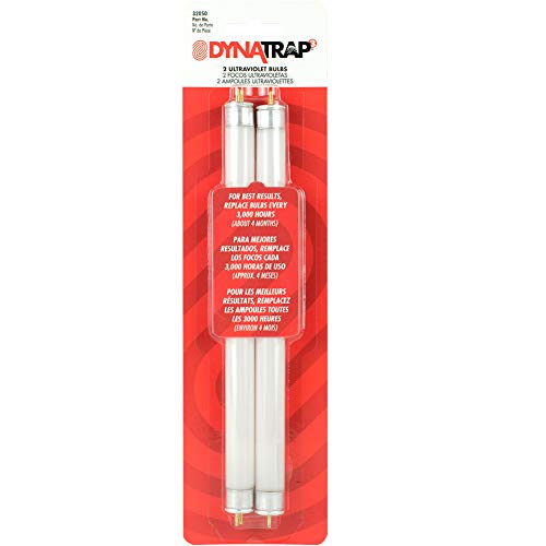 DynaTrap 32050 6-Watt UV Replacement Bulbs for 1 Acre Mosquito & Flying Insect Trap Models DT2000XL and DT2000XLP - 2 Bulbs,White (Pack of 2)