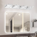 4-head LED Over Mirror Light Modern Waterproof Bathroom Over Mirror Light Wall-Mounted Long Over Mirror Light Vanity Crystal Front Mirror Toilet Wall Lamp Make-up Light