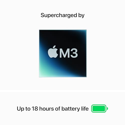 Apple 2024 MacBook Air 15-inch Laptop with M3 chip: 15.3-inch Liquid Retina Display, 8GB Unified Memory, 256GB SSD Storage, Backlit Keyboard, Touch ID; Midnight