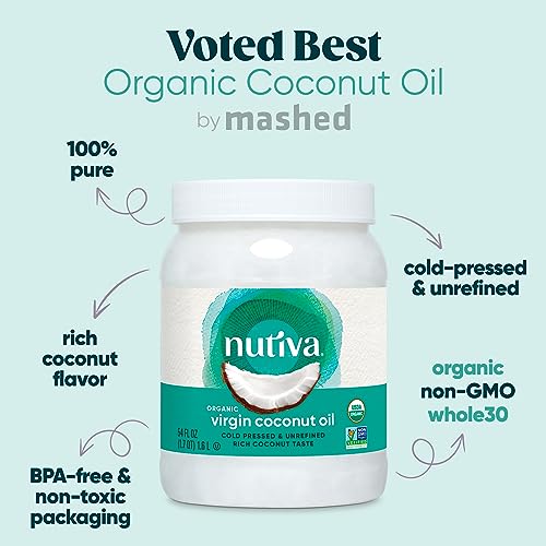 Nutiva Organic, Unrefined, Virgin Coconut Oil, 54-ounce