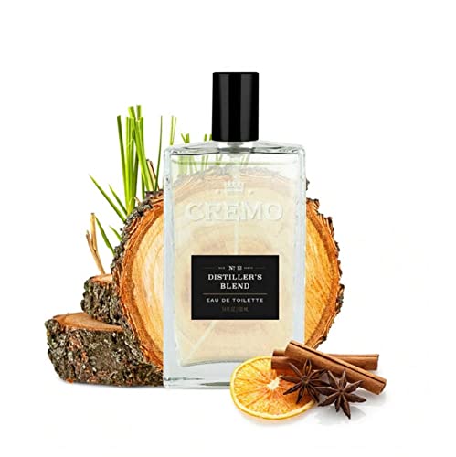 Cremo Distiller's Blend (Reserve Collection) Cologne Spray, A Combination of Kentucky Bourbon, Smoked Vetiver and American Oak, 3.4 Fl Oz