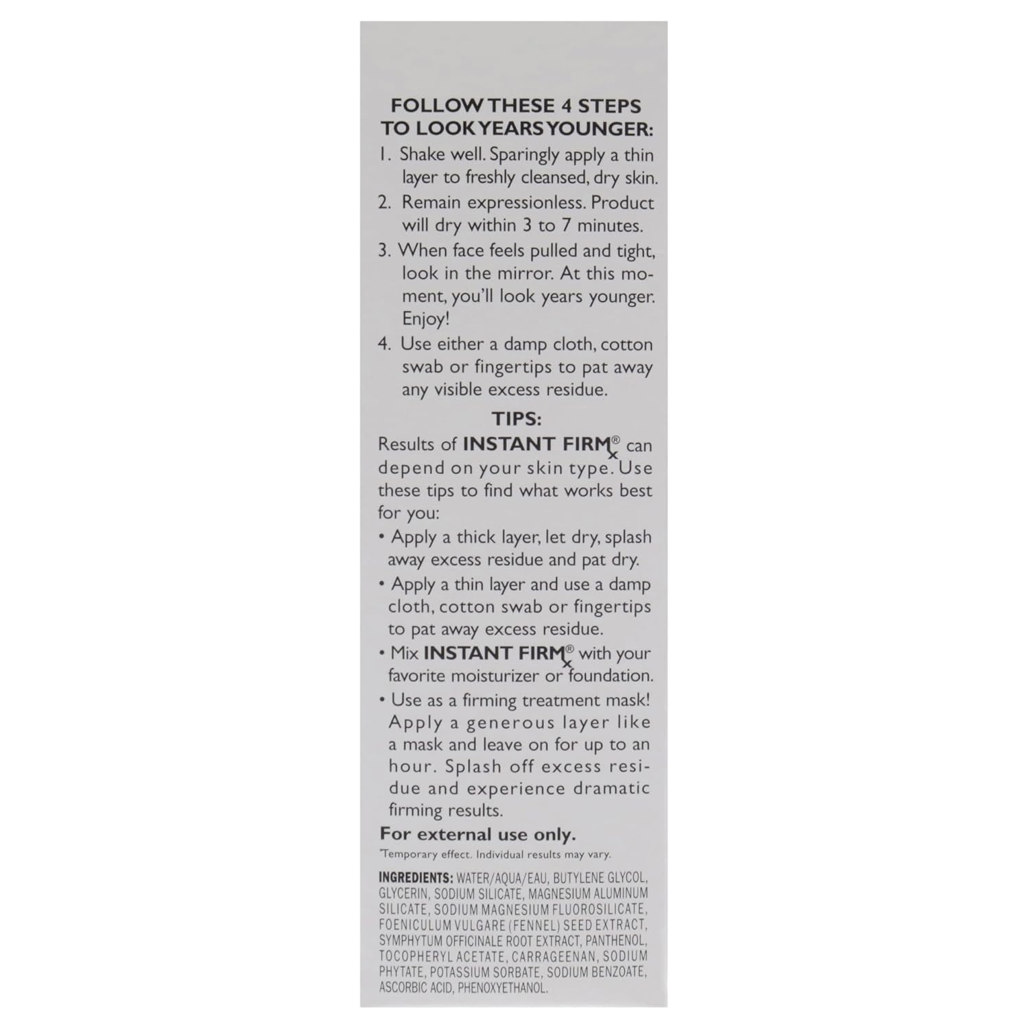 Peter Thomas Roth | Instant FIRMx Temporary Face Tightener | Firm and Smooth the Look of Fine Lines, Deep Wrinkles and Pores