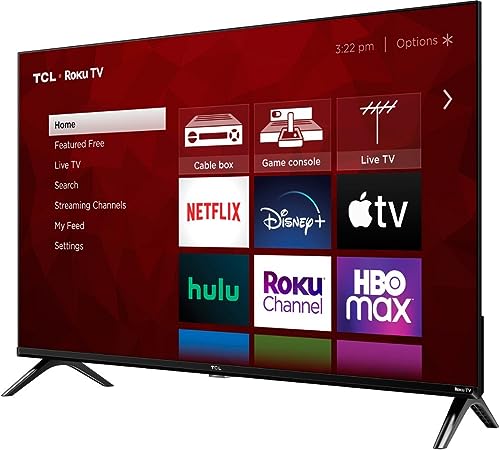 TCL 32-Inch Class 3-Series Full HD 1080p LED Smart TV with Dual-band WiFi Works with Popular Voice Assistants 32S357 (Renewed)