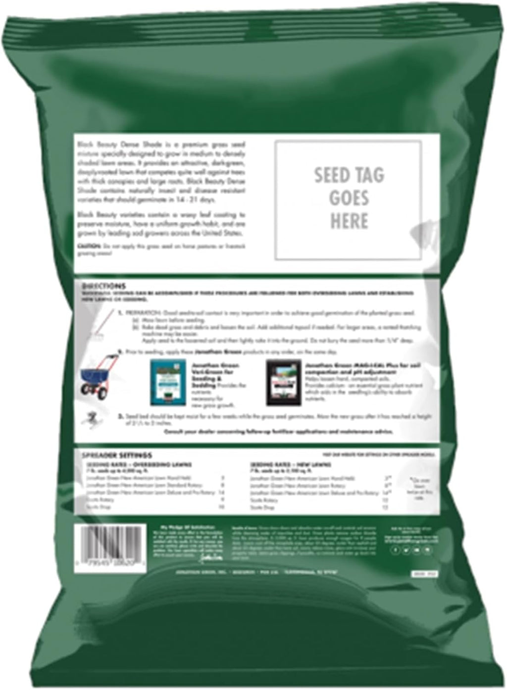 Jonathan Green & Sons, 7 lb, Dense Shade Grass Seed Mixture