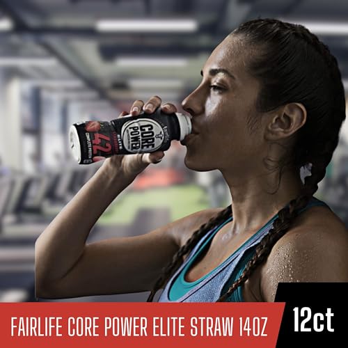 Worldwide Nutrition Bundle: Fairlife Core Power Elite 42g High Protein Milk Shake - Kosher, Chocolate Protein Shake for Workout Recovery - 14 Fl Oz (Pack of 12) & Multi-Purpose Key Chain