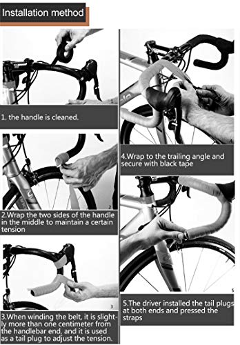 Camouflage Series Comfort Gel Road Bike Handlebar Tape Bike Bar Tape with Reflective Bar Plugs