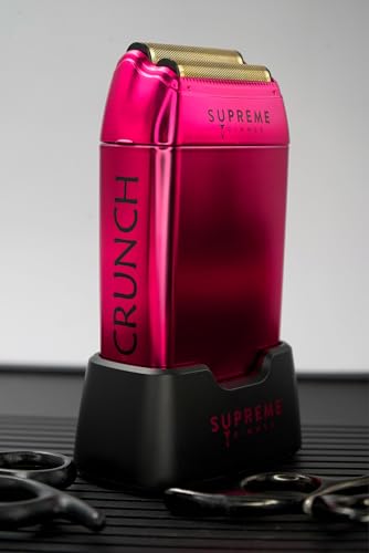 SUPREME TRIMMER Foil Shaver STF602 | Men's Electric Razor for Men (150 Min Runtime) Waterproof Shaver Barber use | Crunch (Upgraded Motor) Black
