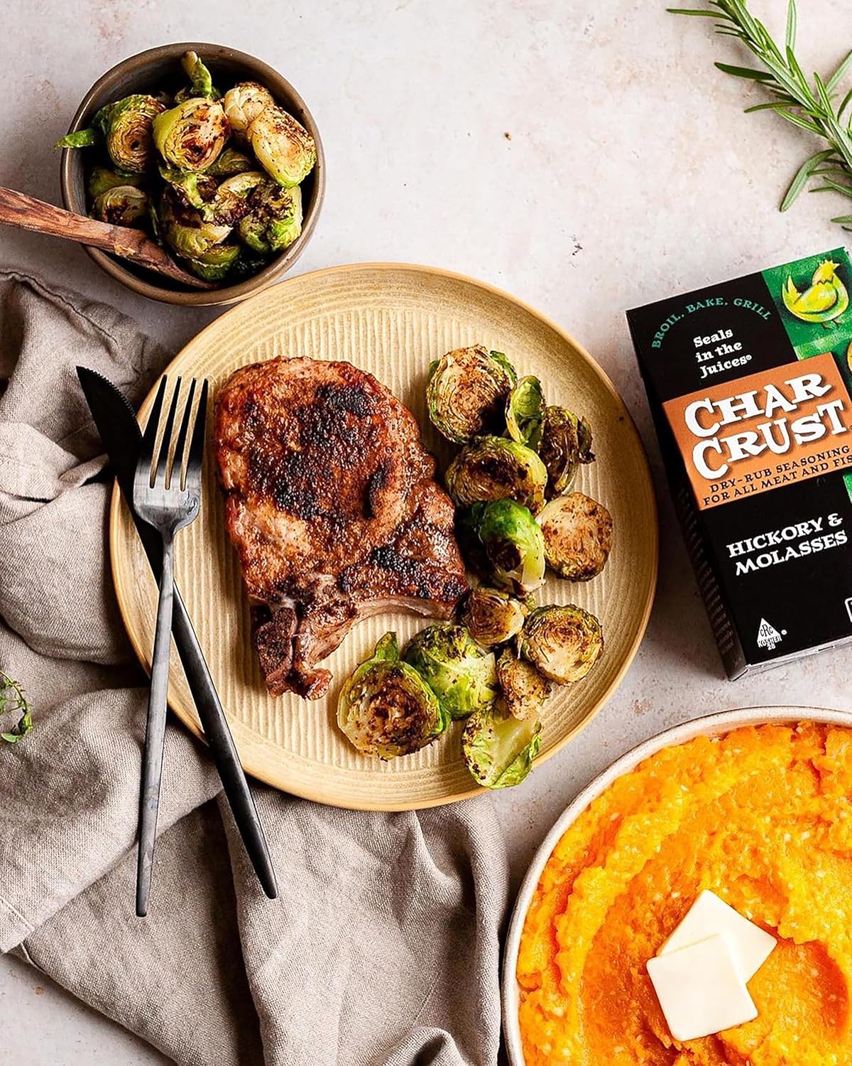 Char Crust Dry-Rub Seasoning, Hickory and Molasses, 4 Oz (Pack of 1)