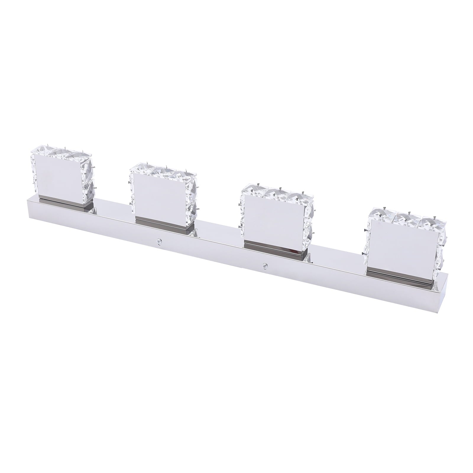 4-head LED Over Mirror Light Modern Waterproof Bathroom Over Mirror Light Wall-Mounted Long Over Mirror Light Vanity Crystal Front Mirror Toilet Wall Lamp Make-up Light
