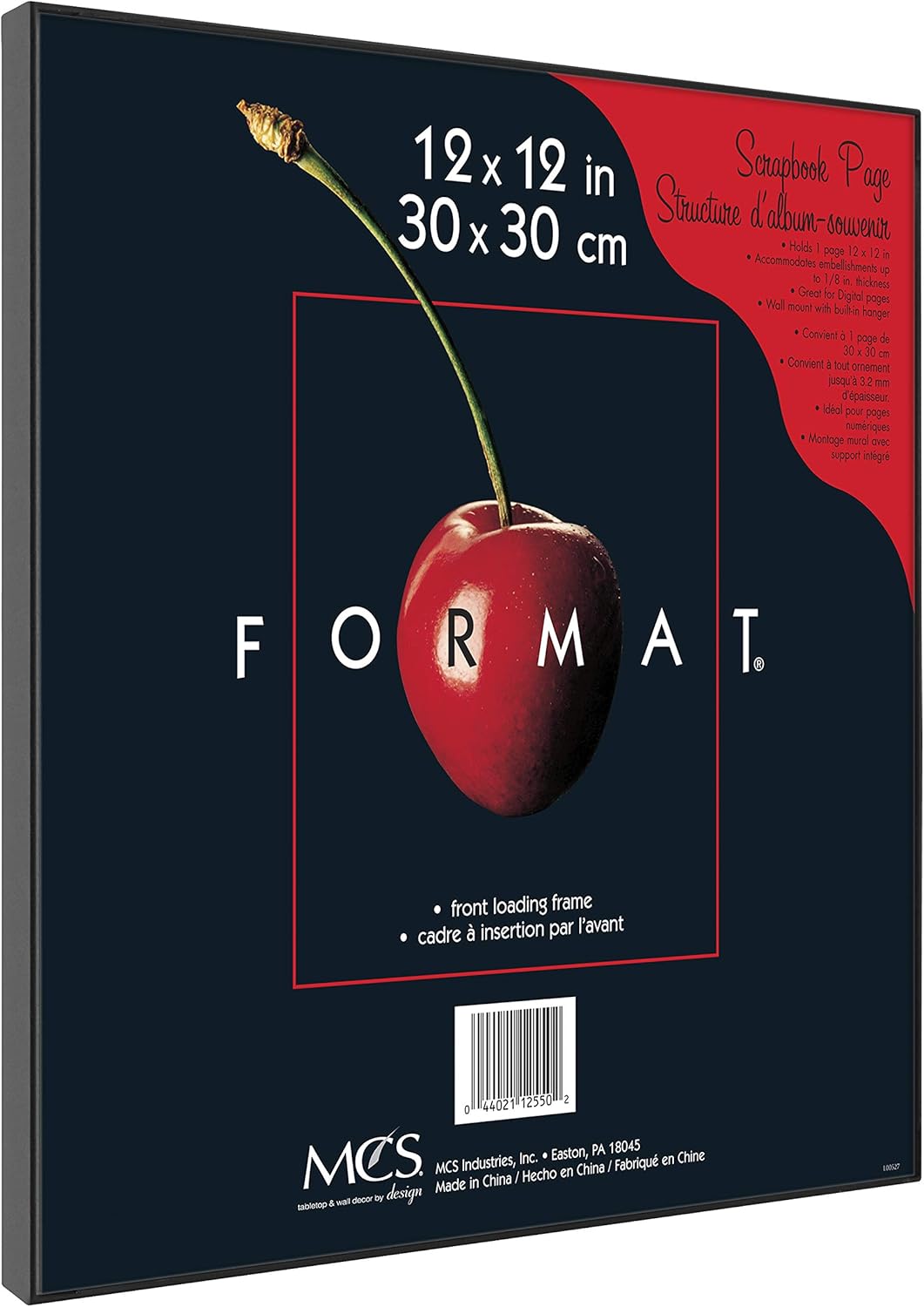 MCS Format Frame, Black, 12 x 12 in, Single