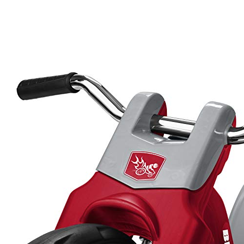 Radio Flyer Deluxe Big Flyer 16 Inch Big Front Wheel Chopper Style Tricycle with Adjustable Seat Recommended for Ages 3 to 7, Red