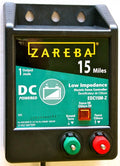Zareba EDC15M-Z 15-Mile Battery Operated Low Impedance Electric Fence Charger, Black
