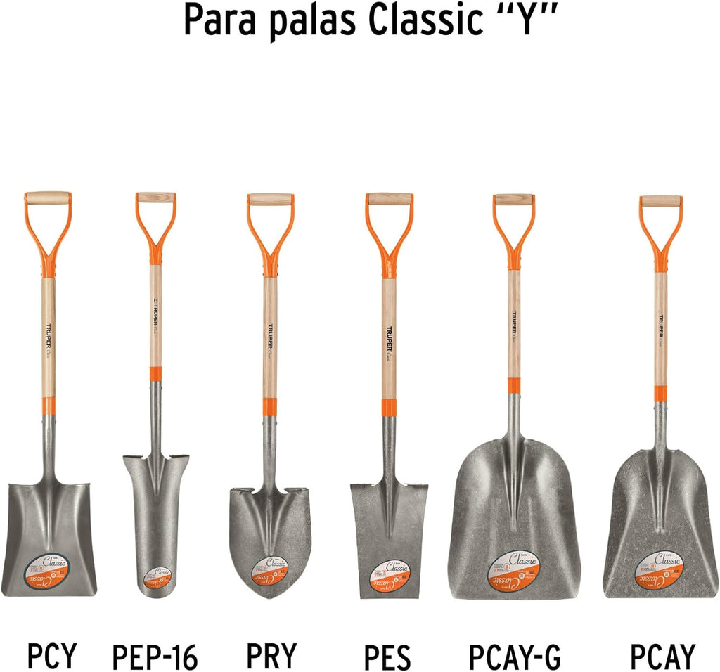 Truper MG-PY Replacement Handles for Long D-Handle Shovels 28" (71cm)