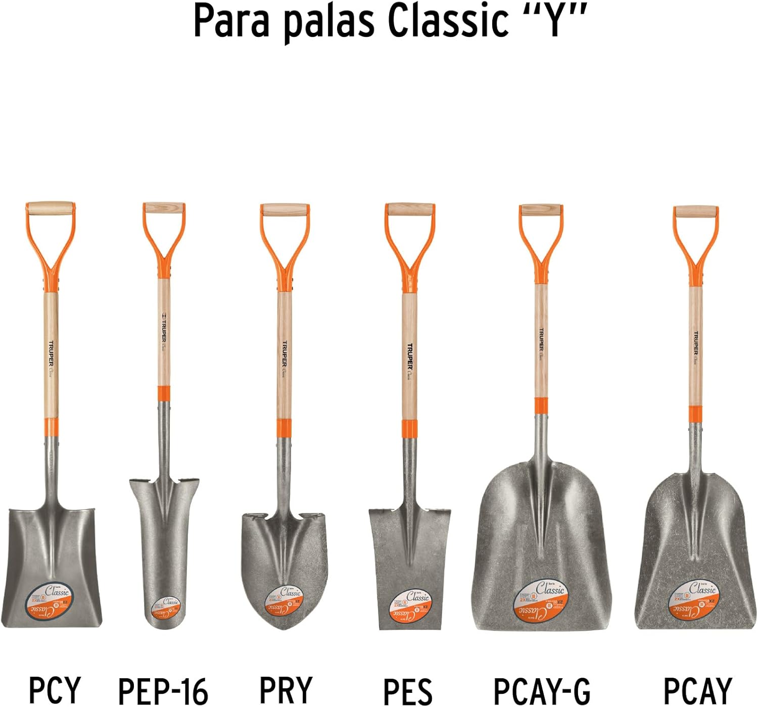 Truper MG-PY Replacement Handles for Long D-Handle Shovels 28" (71cm)