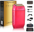 SUPREME TRIMMER Foil Shaver STF602 | Men's Electric Razor for Men (150 Min Runtime) Waterproof Shaver Barber use | Crunch (Upgraded Motor) Black