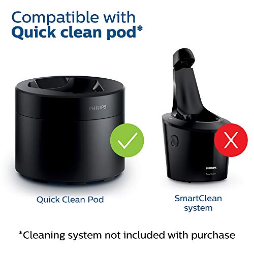Philips Norelco Shaver Series 9000, Wet and Dry Electric Shaver, with Lift & Cut Shaving System and SenseIQ Technology, Pop-up Trimmer, Cleaning Pod, Charging Stand and Travel Case, Model S9987/85