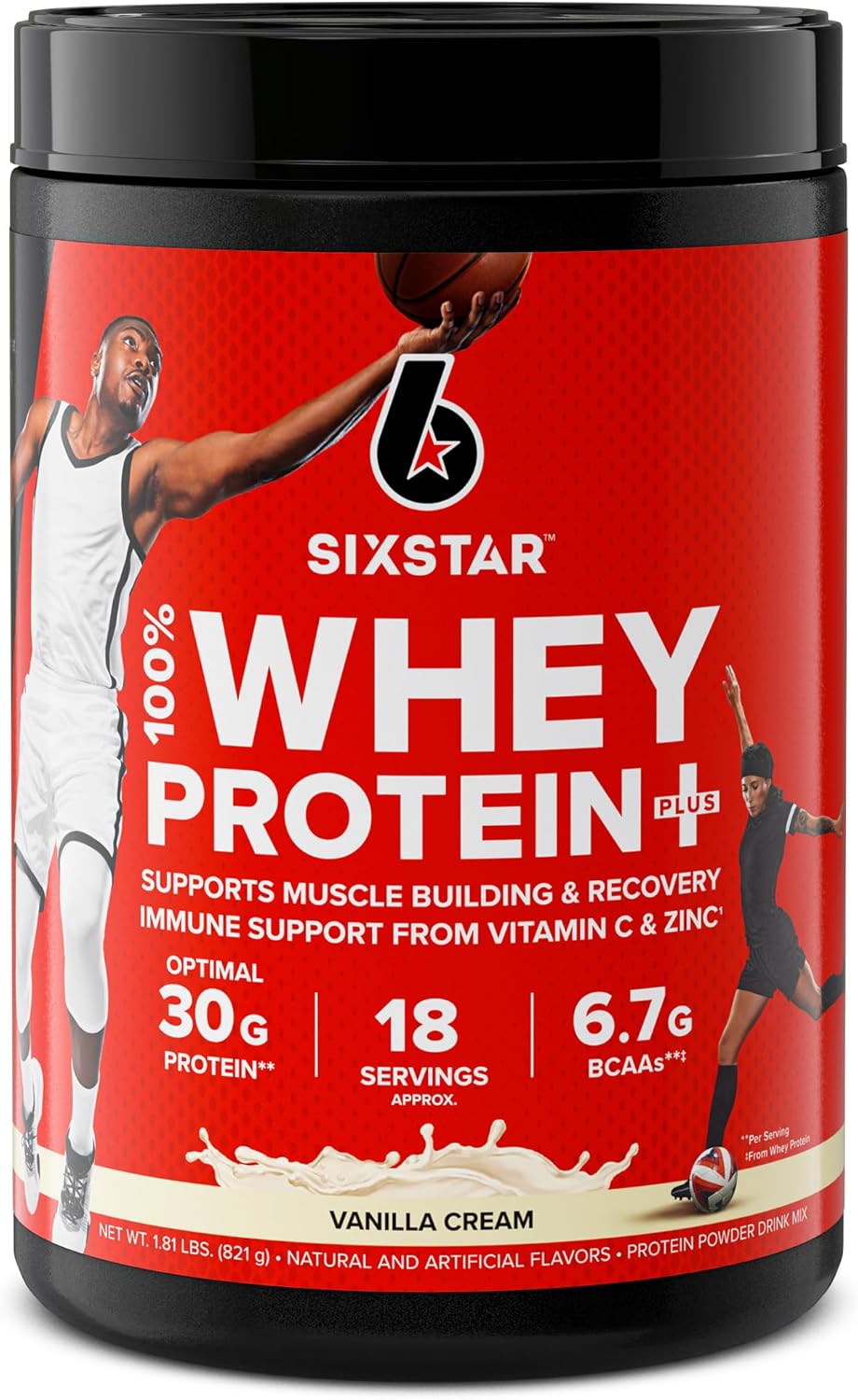 Six Star Elite Series 100% Whey Protein Plus Triple Chocolate 1.8lbs US & Elite Series 100% Whey Protein Plus Vanilla Cream 1.8lbs US