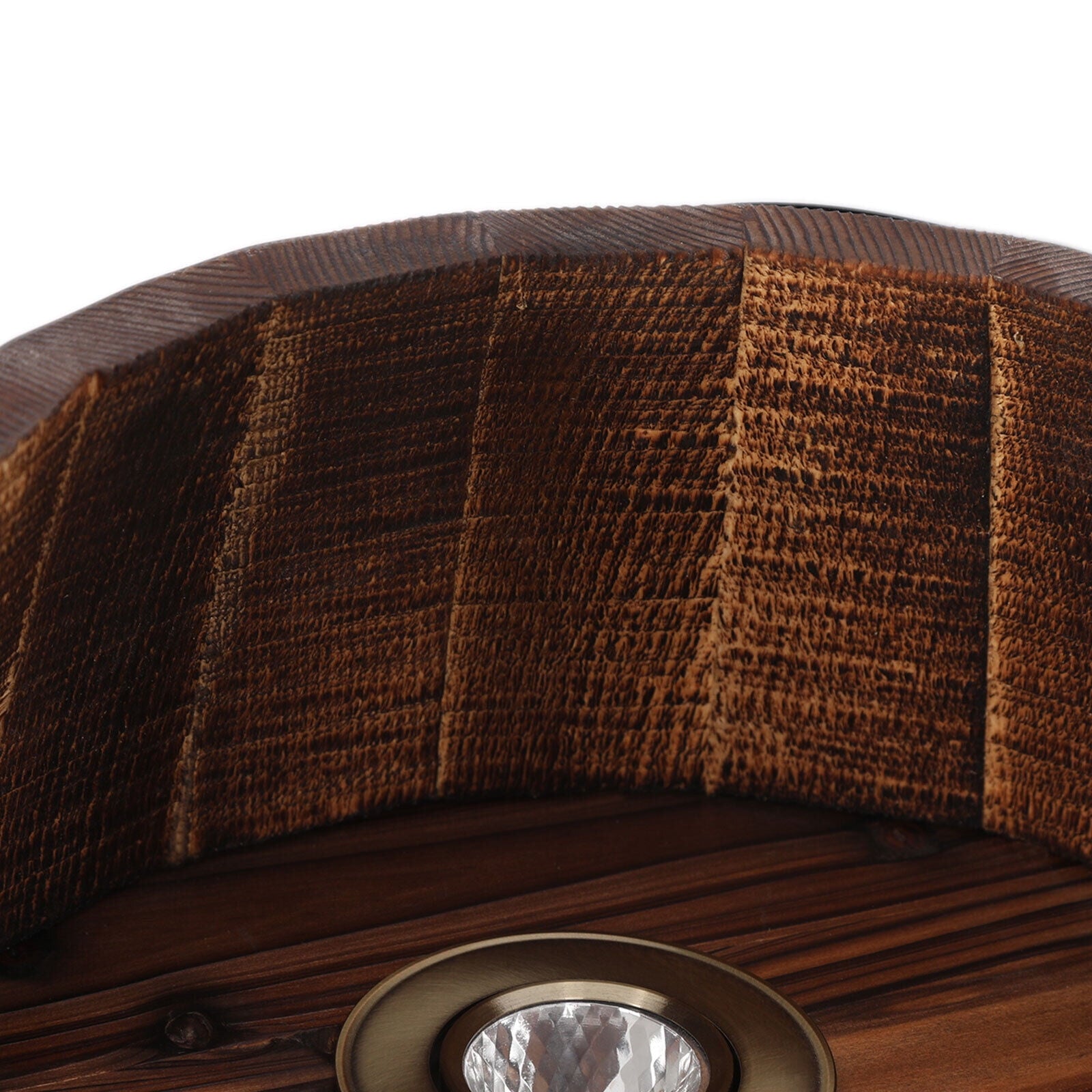 Wood Wine Barrel Wall Lamp Wall Light Fixture Sconce Lighting Home Decoration