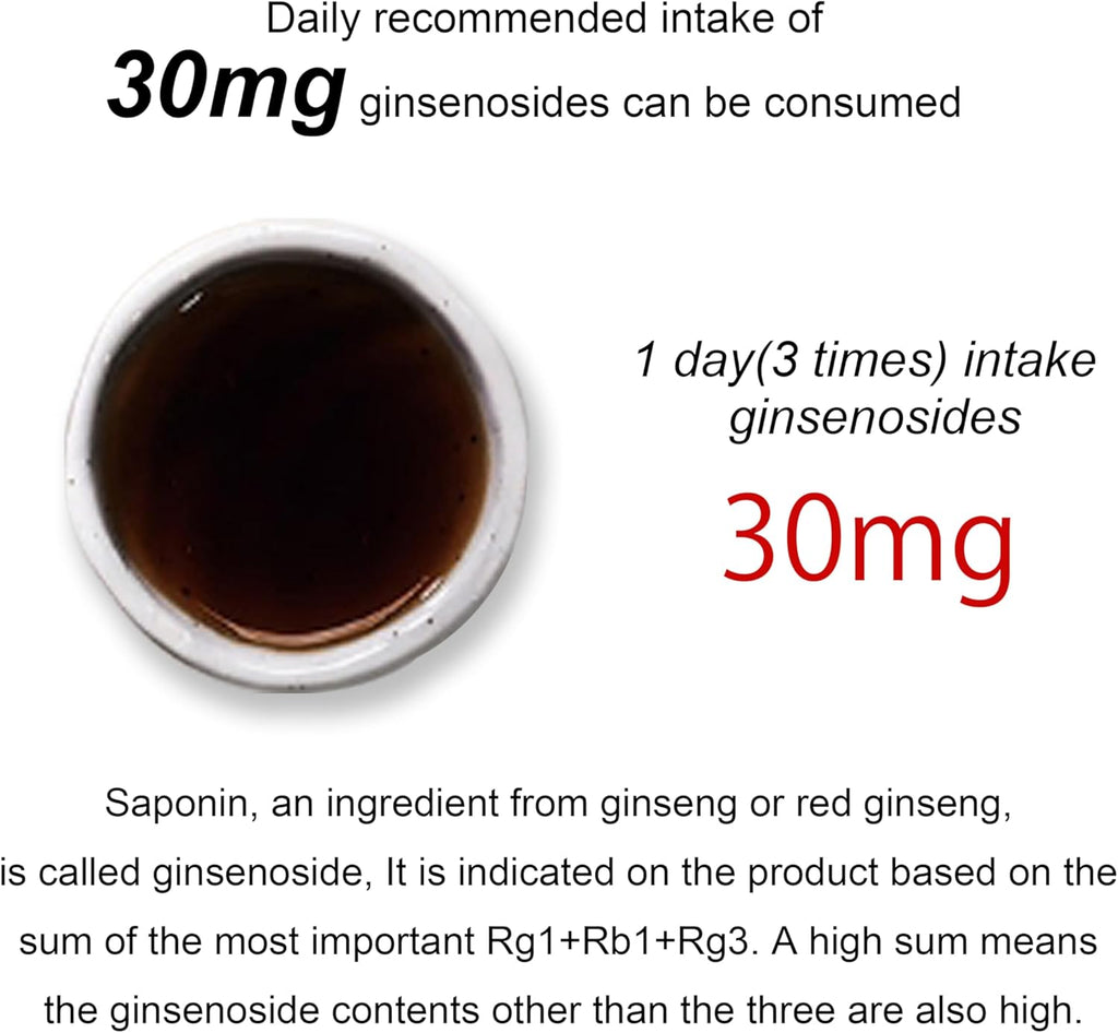 Pocheon 240g(8.5oz), 100% Pure Korean 6Years Root Panax Red Ginseng Extract Gold, TOP Ginsenoside, Saponin, Ginseng Herbal Supplement, Natural Immune Support