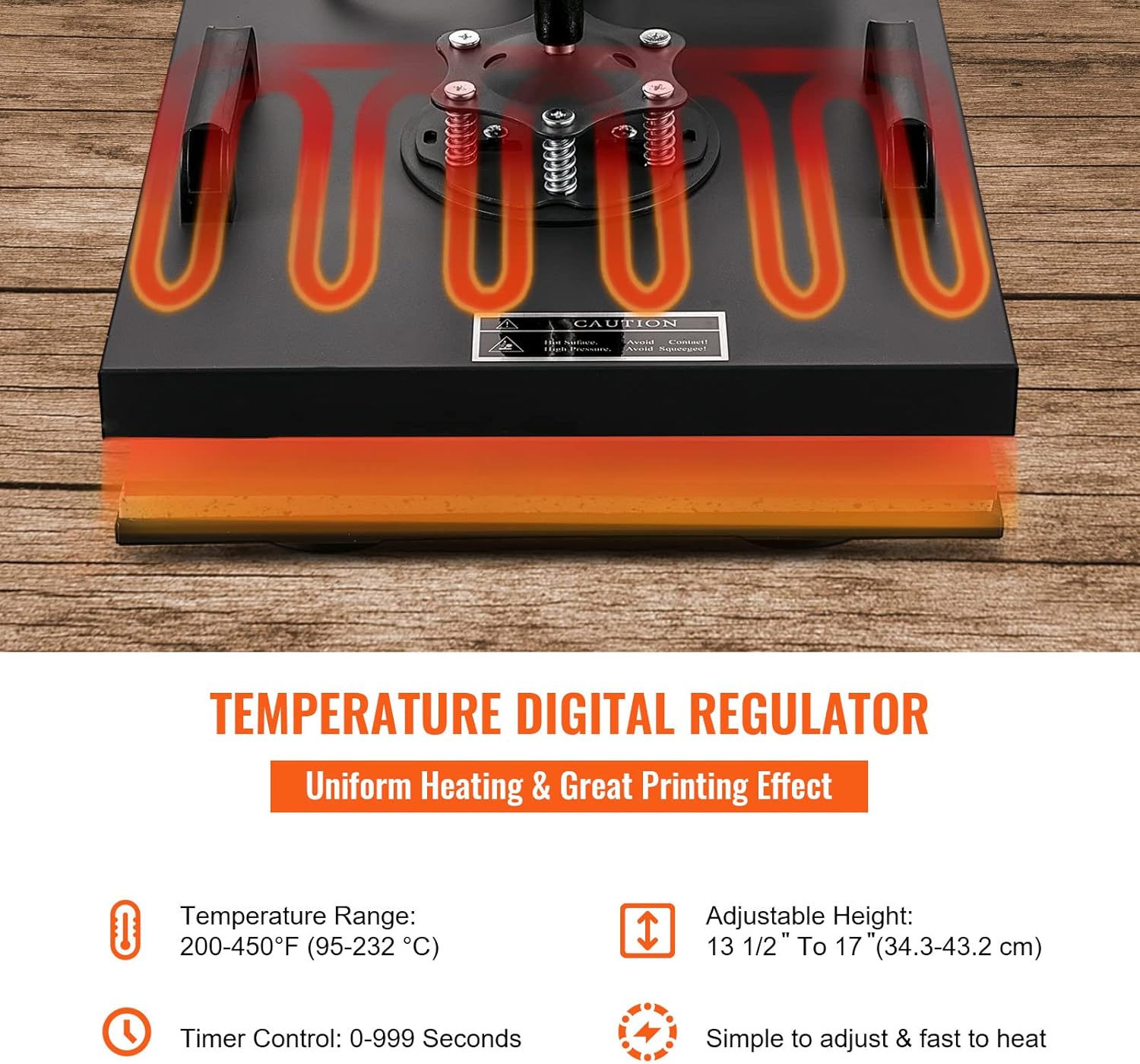 VEVOR Heat Press 15x15 Inch 8 in 1 Heat Press Machine, Swing Away Tshirt Press Machine Digital Control, Multifunctional Heat Transfer Machine Sublimation Combo for T-Shirt Hat Cap Mug Plate