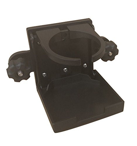 Brocraft Folding Cup Holder for Tracker Boat Versatrack System /90 Degree Lund Sport Track-Black