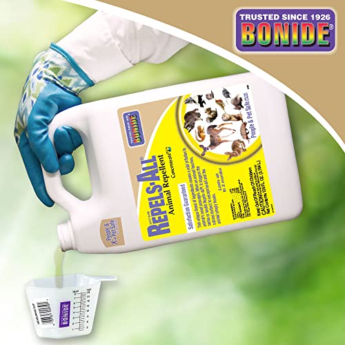 Bonide Repels-All Animal Repellent, 32 oz Concentrate, Long Lasting Outdoor Garden Deer Repellent, People and Pet Safe