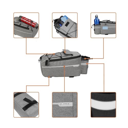 Bike Basket Bicycle Bag Bike Rear Basket Pannier Trunk Bags Back Rack Fit for Seat Bag Cycling Luggage Bag Accessories