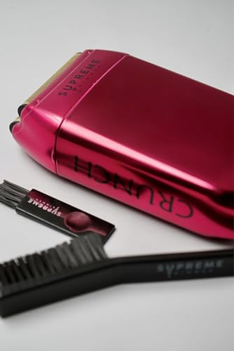 SUPREME TRIMMER Foil Shaver STF602 | Men's Electric Razor for Men (150 Min Runtime) Waterproof Shaver Barber use | Crunch (Upgraded Motor) Black
